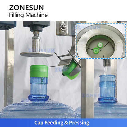 ZONESUN ZS-AFC100R Automatic Barreled Water Filling Capping Machine