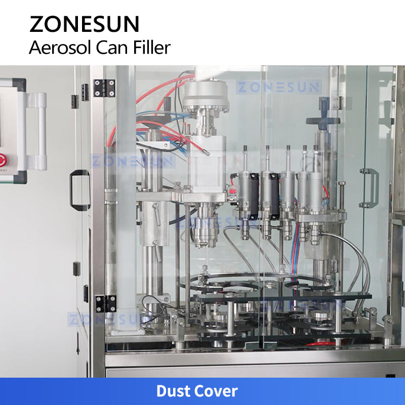 Zonesun ZS-QW6A Bag-on-Valve Aerosol Filling and Crimping Machine