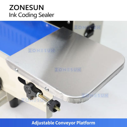 ZONESUN ZS-FR1000 Automatic Continuous Band Sealer with Date Coding for Plastic & Foil Bags