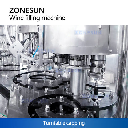 Zonesun ZS‑WFC18 Fully Automatic Beer Bottling and Capping Monoblock