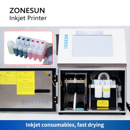 ZONESUN ZS‑TIP15 Continuous Inkjet Printer for Production Lines