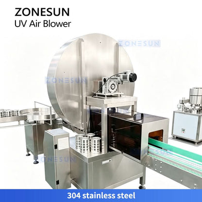 ZONESUN ZS-UVB1 Automatic Bottle & Can UV Sterilization Air Rinsing Machine