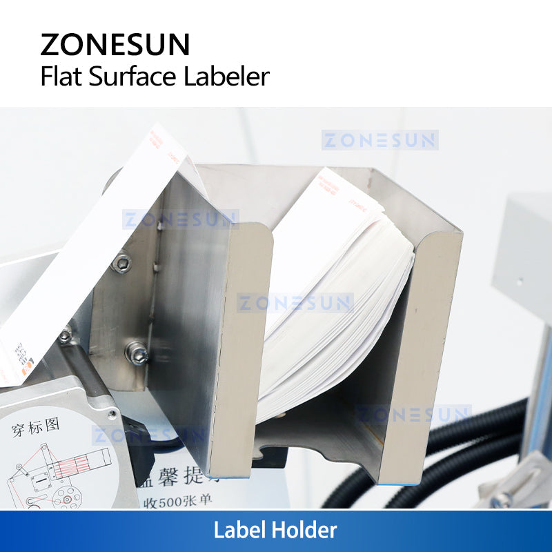 ZONESUN Automatic High-Speed Dual-Head Flat Surface Labeling Machine with Paging Feeder (ZS-TB160P2)