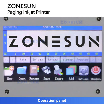 ZONESUN ZS-FYP5 Automatic Paging Coding Machine Flat Bags Cards Inkjet Coding Printer