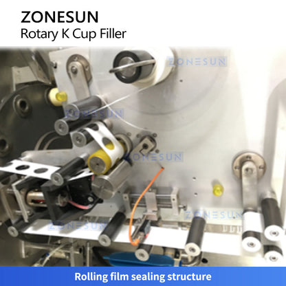 ZONESUN ZS-RKCF1 Rotary K-Cup Filling & Sealing Machine for Coffee Capsules