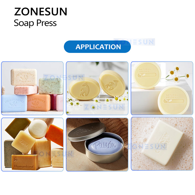 ZONESUN ZS‑MYZ1 Pneumatic Soap Press with Custom Mold Options for Precision