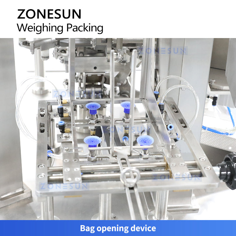 ZONESUN ZS-AFS200 Automatic Rotary Premade Pouch Packing Machine Granules Nuts Filling Weighing Equipment