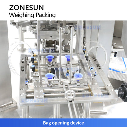 ZONESUN ZS-AFS200 Automatic Rotary Premade Pouch Packing Machine Granules Nuts Filling Weighing Equipment