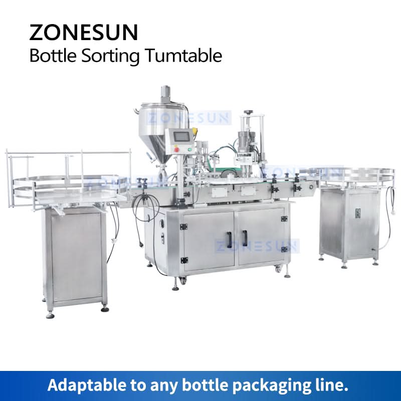 ZONESUN ZS-LP800 Bottle Unscrambler Rotary Table Sorting Feeding Machine