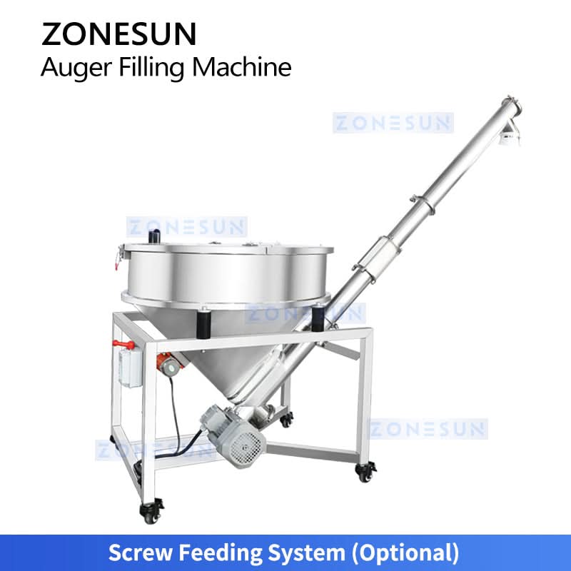 ZONESUN ZS-FM750F Servo-driven Auger Powder Filling Machine for Protein Powder Spices Flour