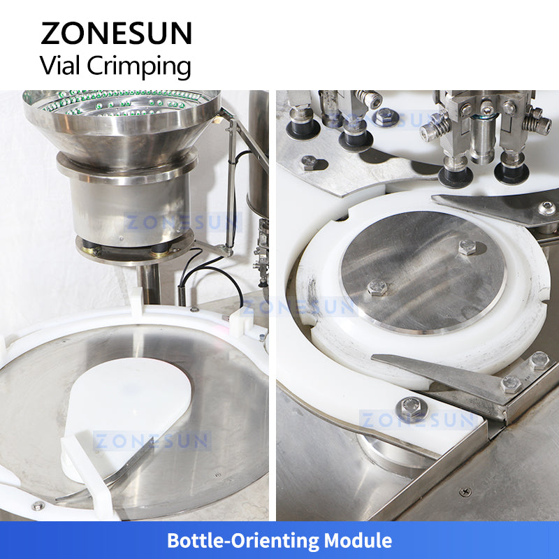 ZONESUN ZS-YG100 Automatic Rotary Vial Bottle Flip-off Caps Crimping Machine