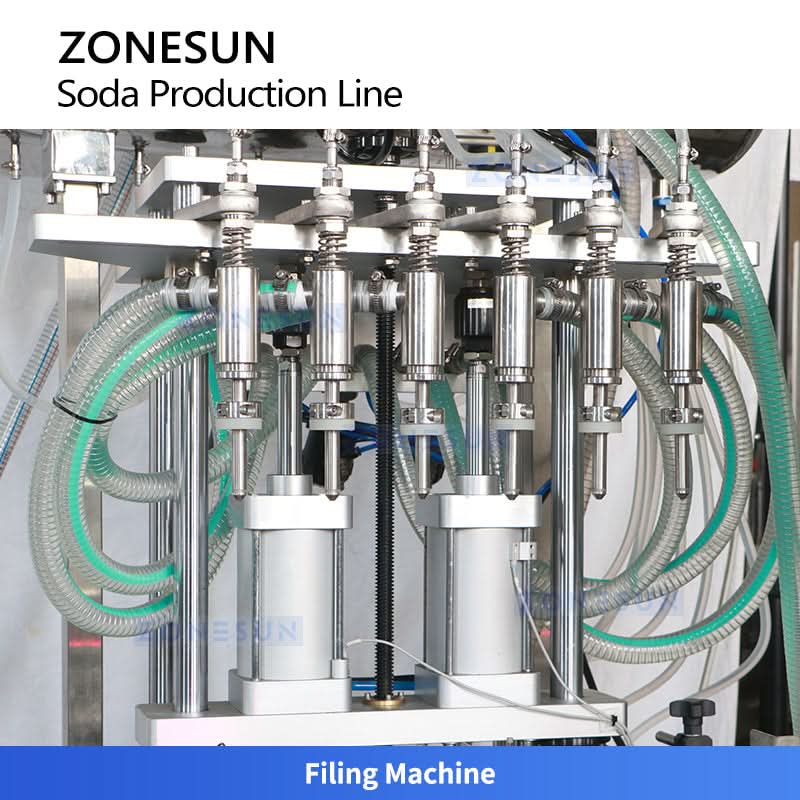 ZONESUN ZS-CDB2 Automatic Carbonated Beverage Production Line Soda Sparkling Wine & CO2 Isobaric Filling Machine System