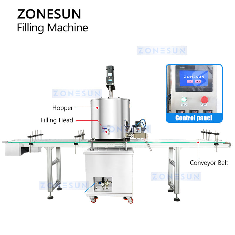 ZONESUN ZS-VTGTL2 Automatic Paste Filler for Balm & Solid Perfume