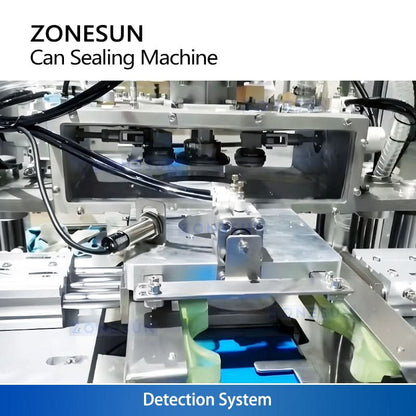 ZONESUN ZS-AFK500 Automatic Can Vacuum & Nitrogen Flushing Capping Machine for Food & Milk Powder Canning