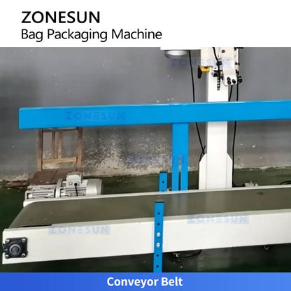 ZONESUN ZS-DCS50 Automatic 5-50kg Granule & Powder Bagging Line | Industrial Large Bag Weighing & Packing Machine