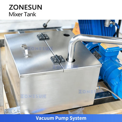 ZONESUN ZS-VMB200L 200L Vacuum Emulsifying Tank for Cream, Lotion & Gel
