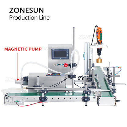 ZONESUN ZS‑FAL90S Small Automatic Liquid Filling & Capping Machine