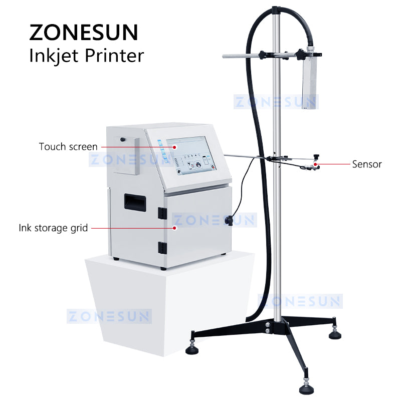 ZONESUN ZS‑TIP15 Continuous Inkjet Printer for Production Lines