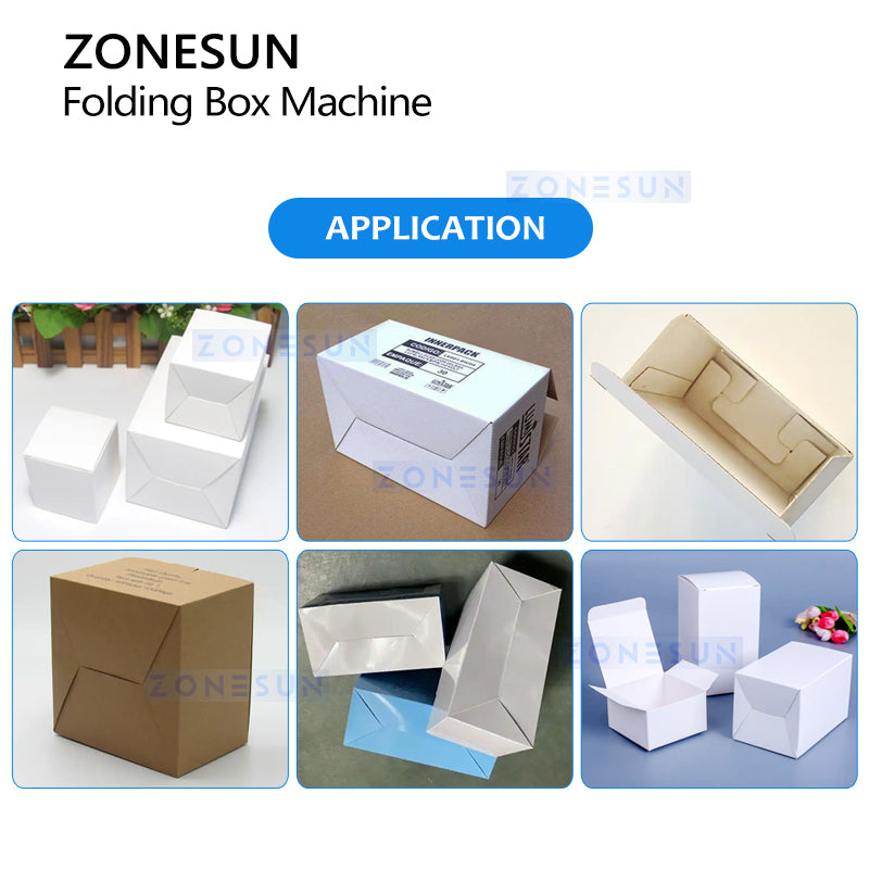 ZONESUN ZS-ZBD10 Automatic Carton Folding Machine for Packaging Lines