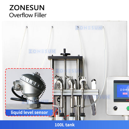 Zonesun ZS-VTGZ100 Automatic High‑Volume Pressure Overflow Filler