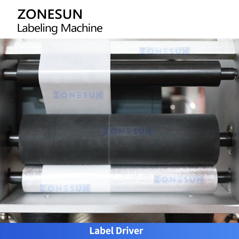 ZONESUN ZS-TB50/T Semi-Automatic Round Bottle Labeling Machine