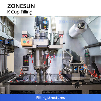 ZONESUN ZS-KCFC6 High-Speed Rotary K-Cup Capsule Filling & Sealing Machine