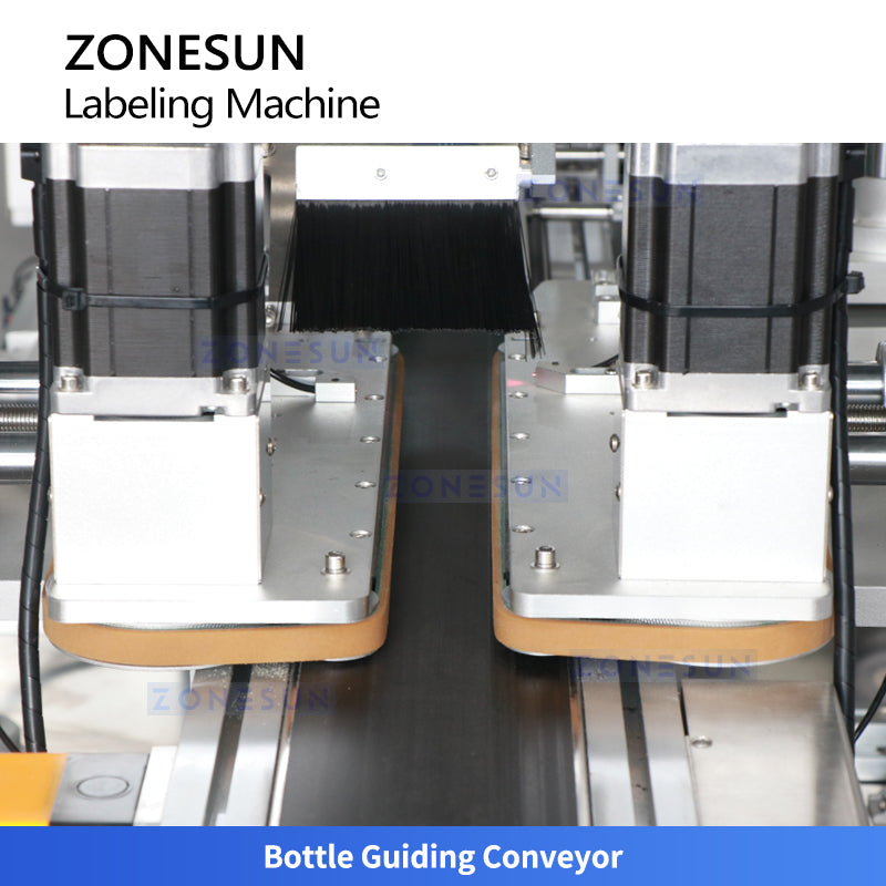 ZONESUN ZS-TB822X Automatic Square Bottle Body & Caps Labeling Machine Top & Wrap-Around Labeling Applicator