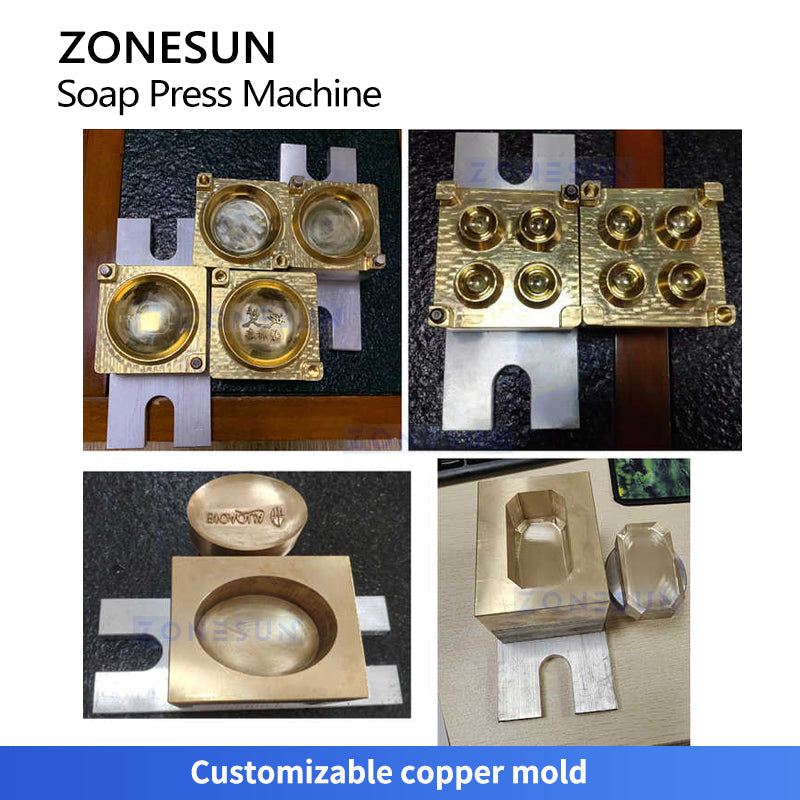ZONESUN ZS‑APZ1 Semi Automatic Soap Stamping Machine with Servo Motor
