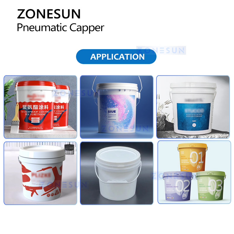 Zonesun ZS-PDCM100 Pneumatic Bucket Lid Pressing Machine