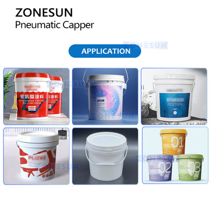 Zonesun ZS-PDCM100 Pneumatic Bucket Lid Pressing Machine