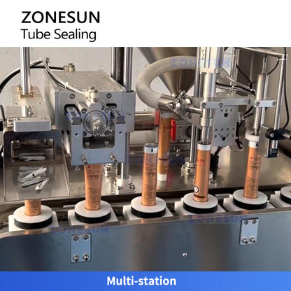Zonesun ZS‑TFS6 Linear Ultrasonic Tube Filling & Sealing Machine