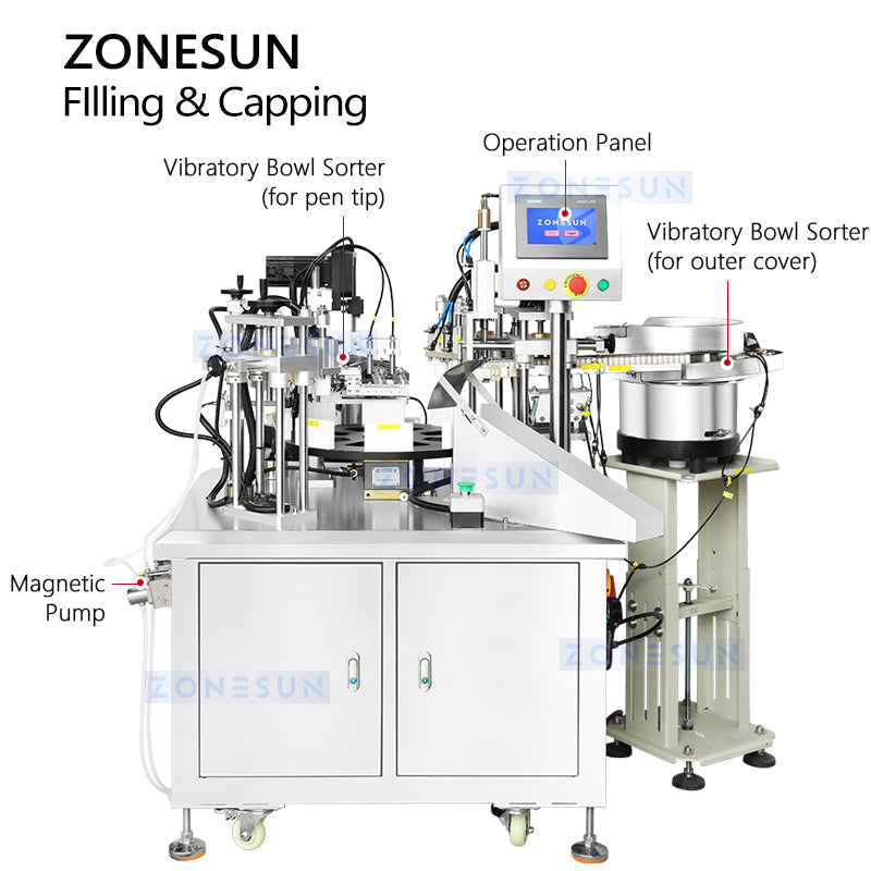 ZONESUN ZS-AFCU1M Magic Remover Pen Monoblock Packaging Machine Filling and Sealing Equipment