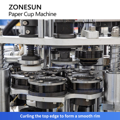 ZONESUN ZS‑PC1 Automatic Paper Cup Making Machine Disposable Cup Production Equipment