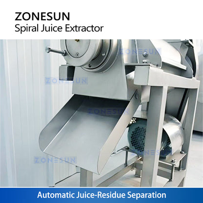 ZONESUN ZS-ZJ01 Spiral Juicer Machine | Commercial Fruit Vegetable Juice Extractor with Optional Screen
