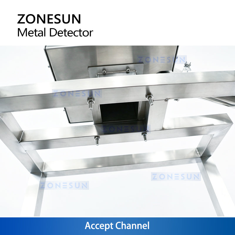 ZONESUN ZS-MS1 Industrial Metal Separator for Granules & Powders – High Precision Magnetic & Non-Magnetic Metal Detector (304 Stainless Steel)