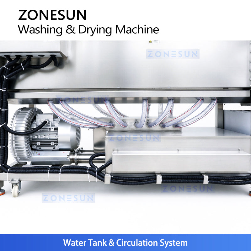 ZONESUN ZS-PM2 Kontinuierlicher Sprühtunnel-Pasteurisierer 0-98℃ für Bier-, Saftflaschen & Dosen