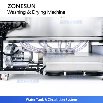 ZONESUN ZS-PM2 Kontinuierlicher Sprühtunnel-Pasteurisierer 0-98℃ für Bier-, Saftflaschen & Dosen