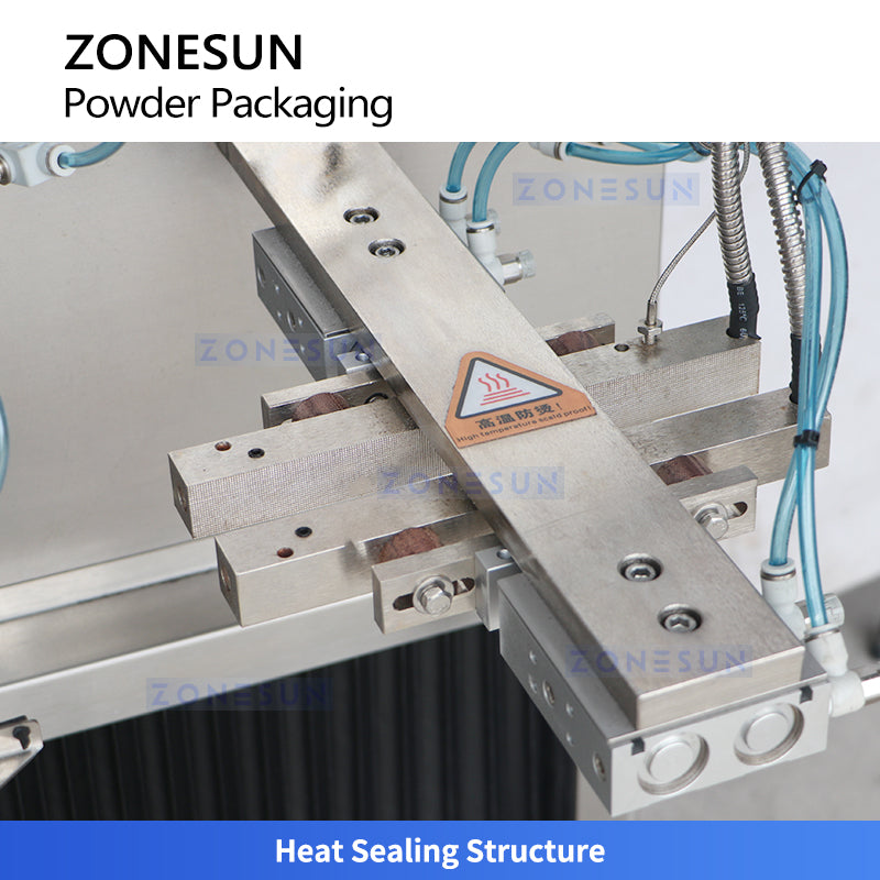 ZONESUN ZS-AFS09 Automatic Powder Filling and Sealing Machine for Premade Pouches with Vacuum Dust Collector System