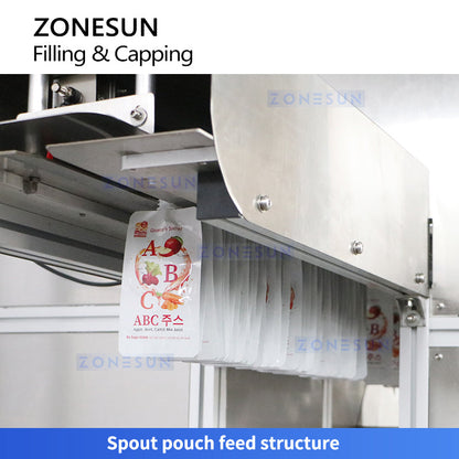 Zonesun ZS‑XSPFC2 Compact Spout Pouch Filling and Capping Machine