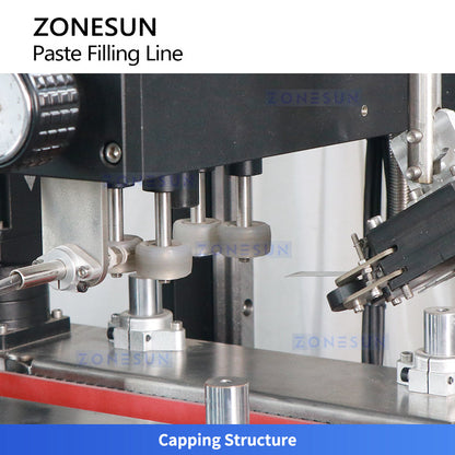 ZONESUN ZS-FAL180G6 Auto Paste Filling and Labeling Packaging Line