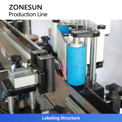 ZONESUN ZS-FAL180V2 Face Cream Packaging Production Line Filling Capping Labeling Machine Line for Cosmetic Bottle Automatic Skincare Production