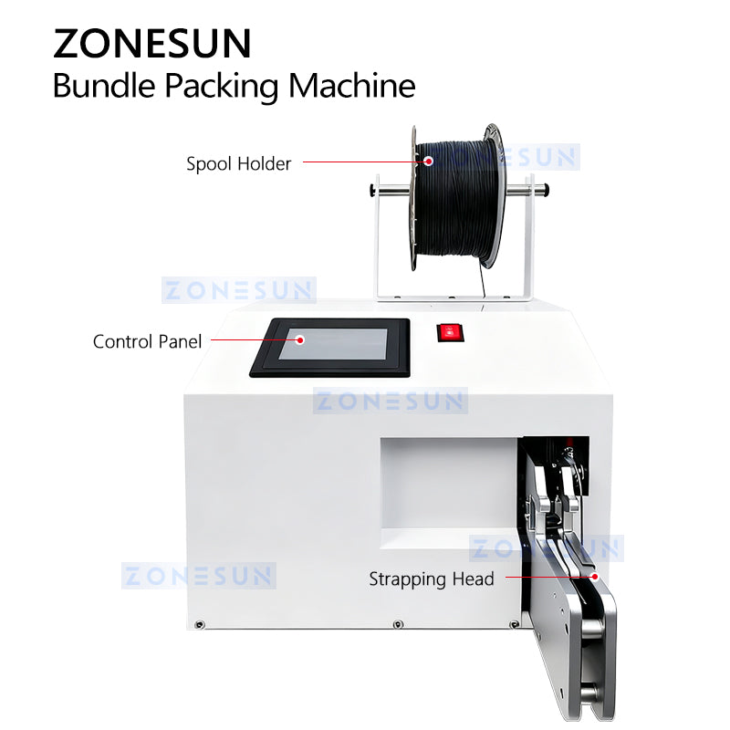 ZONESUN ZS-WTKZ3 Electric Wire Strapping Machine for Bags and Cords Binding