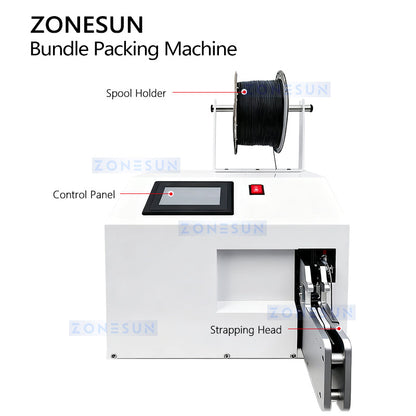 ZONESUN ZS-WTKZ3 Electric Wire Strapping Machine for Bags and Cords Binding