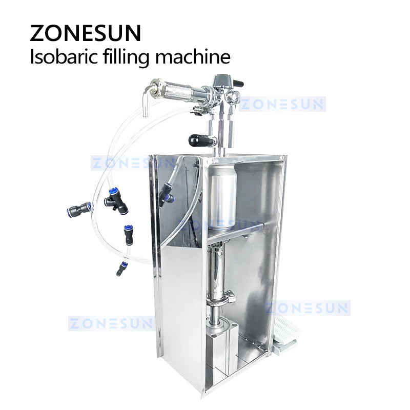 ZONESUN ZS-CCF1 Soda & Beer Can Filling Machine for Carbonated Drinks