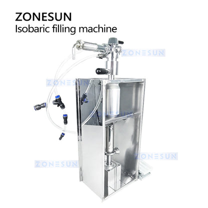 ZONESUN ZS-CCF1 Soda & Beer Can Filling Machine for Carbonated Drinks