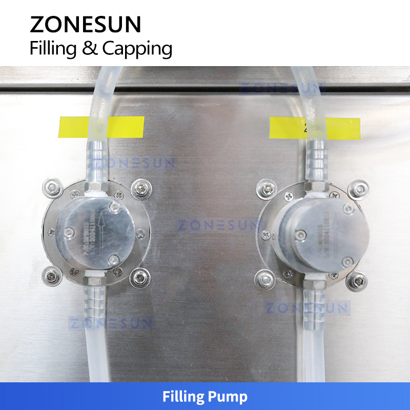 ZONESUN ZS-AFC17R Automatic Roll-on Bottle Filling Capping Machine Magnetic Pump For Deodorant