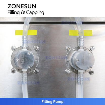 ZONESUN ZS-AFC17R Automatic Roll-on Bottle Filling Capping Machine Magnetic Pump For Deodorant