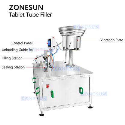 Zonesun ZS-PFTM1 Semi-Automatic Tube Packing Machine for Effervescent Tablets