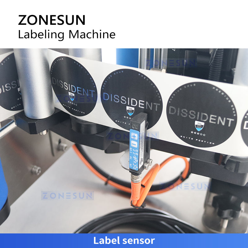 Zonesun ZS-TB150RP Desktop Wrap Around Bottle Labeling Machine