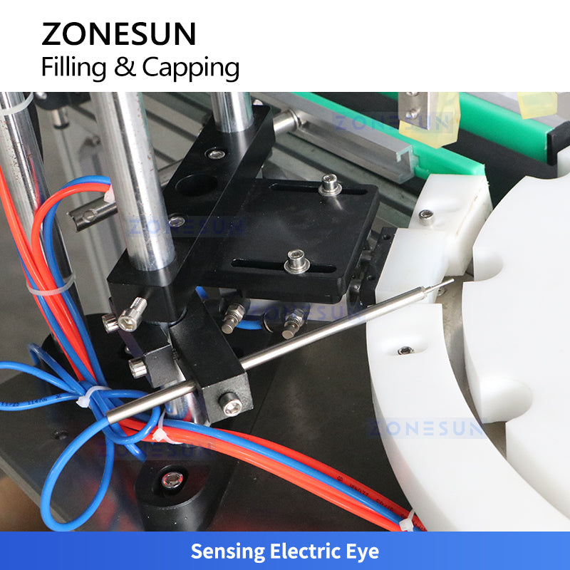 ZONESUN ZS-AFC47 Liquid Filling Capping Monoblock Machine Tabletop Peristaltic Pump Filling for Nail Polish Serum Essential Oils Eye Drops Small Volume Packaging